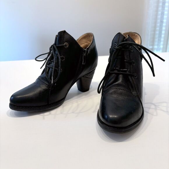 L’Artiste Women's Spring Step Juliane Black Ankle Boot Heels Steampunk 35‎ / 5 - Picture 3 of 12